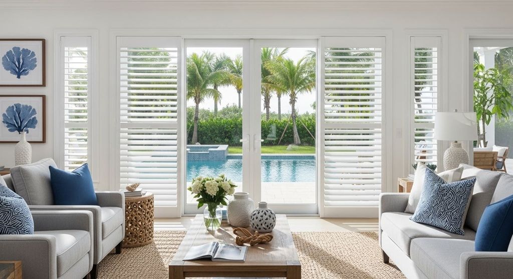 Plantation Shutter Patio View
