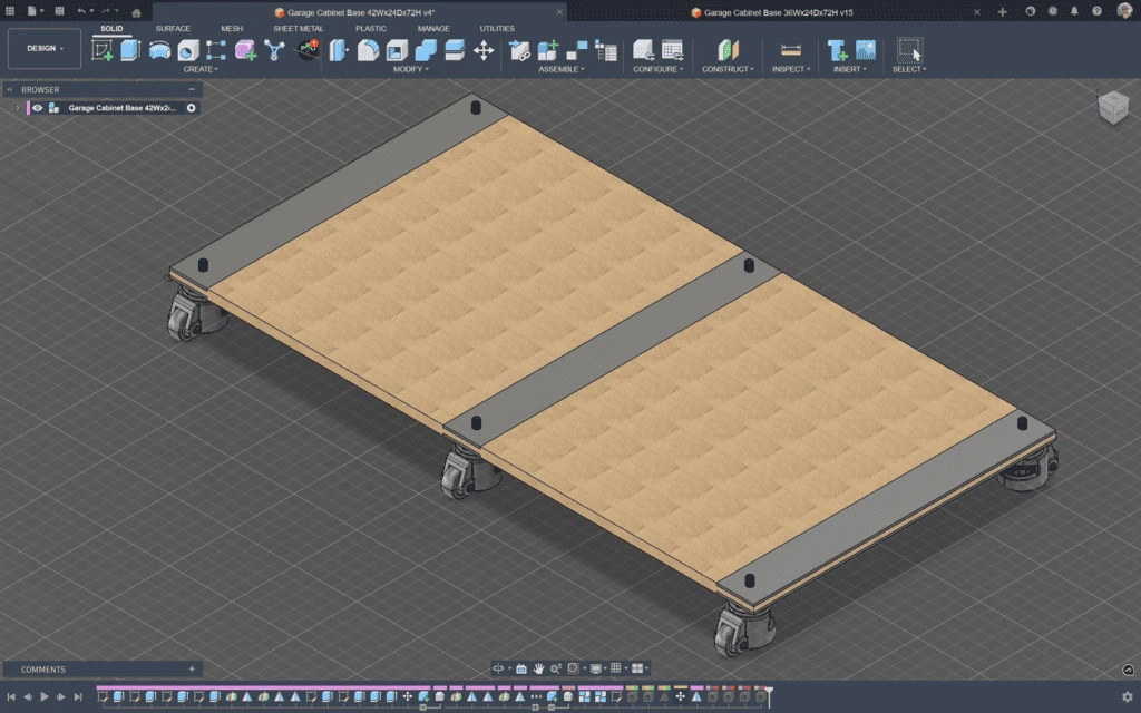 Roller Base Cabinet